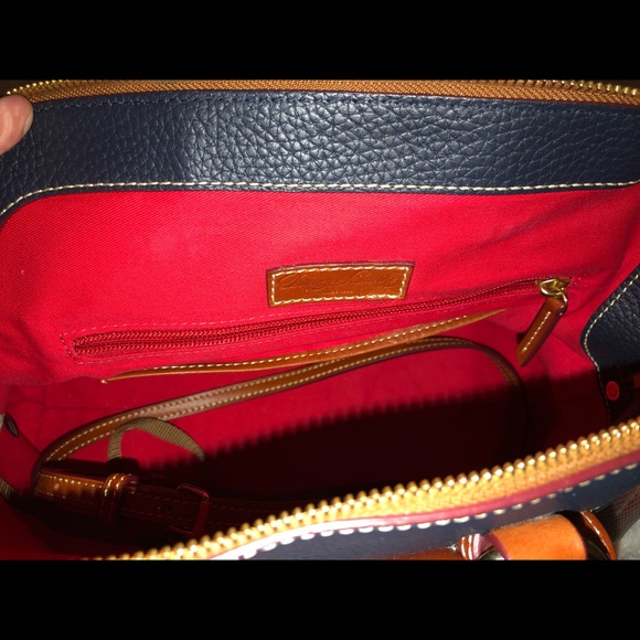 Dooney & Bourke Midnight Pebble Leather Satchel - Picture 4 of 7